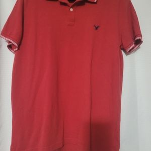 American Eagle Short Sleeve Collared Shirt